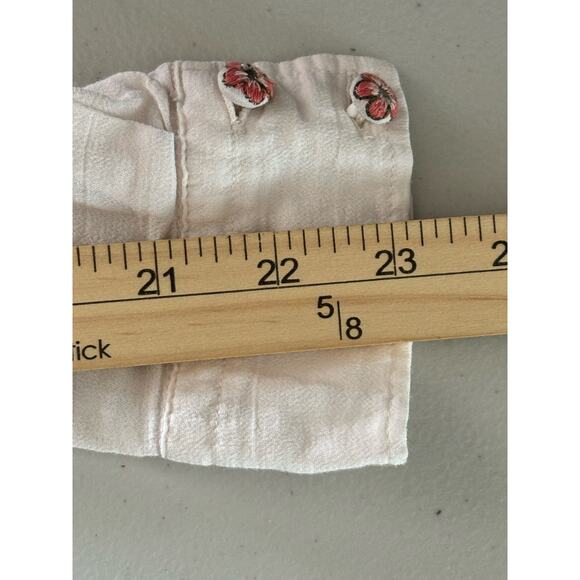 Anthropologie AKEMI + KIN Size S Bouillon Embroidered Floral Button up Shirt - Picture 8 of 10